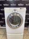 Lg Electric Dryer 220volts (30 AMP) 27inches {4 prong} (White) 