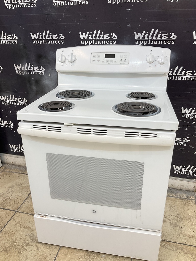 Ge Electric Stove 220volts (40/50 AMP) 30inches {4 prong} (white) 