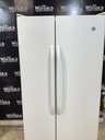 Ge Refrigerator Side by Side 32x67 1/2” (White) 