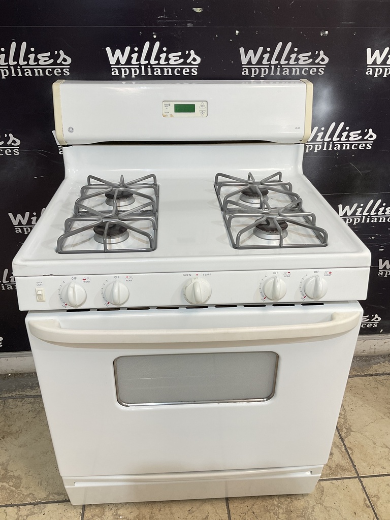 Ge Natural Gas Stove 30inches (White) 