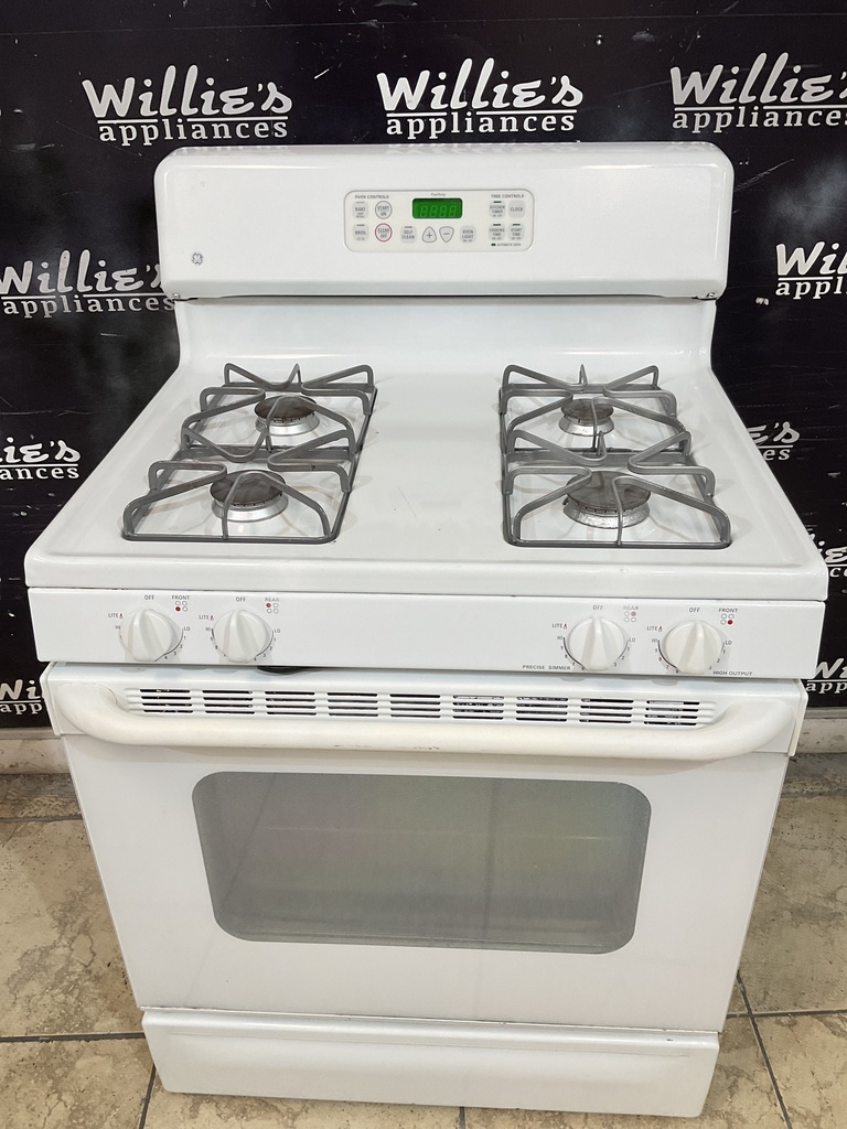 Ge Natural Gas Stove 30inches (White) 