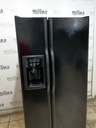 Ge Refrigerator Side by Side 34x67 1/2” (black) 