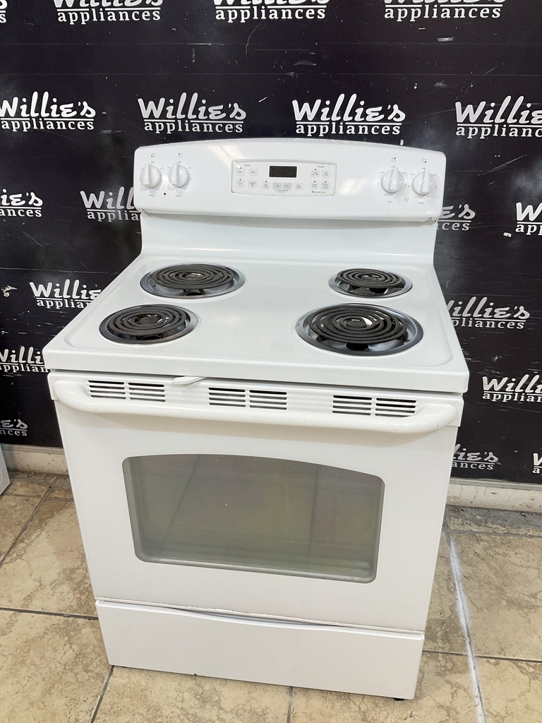 Ge Electric Stove 220 volts (40/50 AMP) 30inches {no cord} (White)