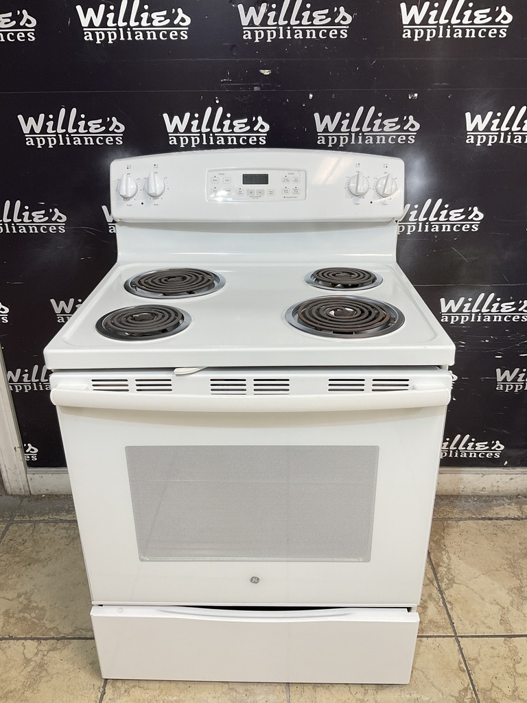 Ge Electric Stove 30inches {no cord} (White) 