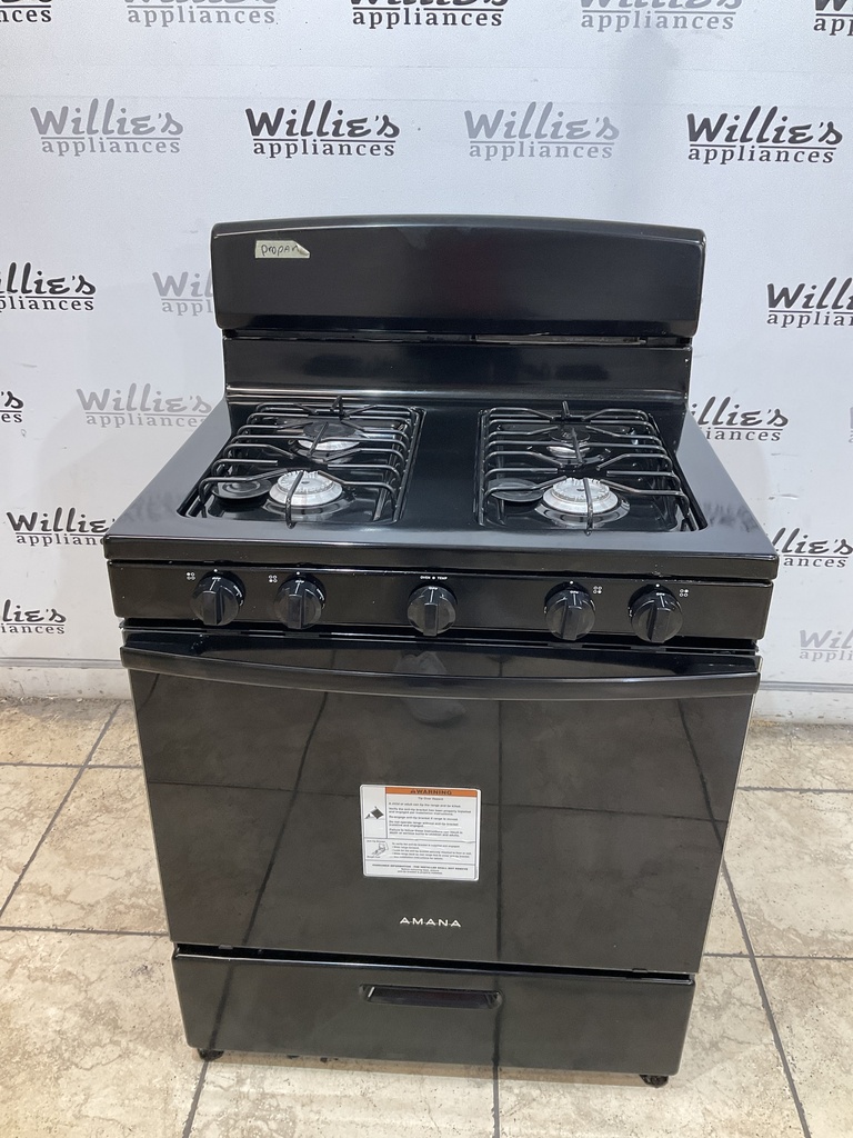 Amana Gas Propane Stove 30inches (Black) 