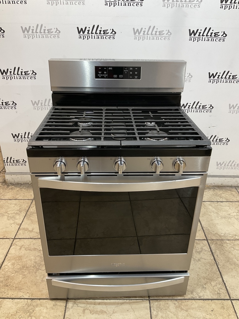 Whirlpool Natural Gas Stove 30inches (Stainless Steel) 