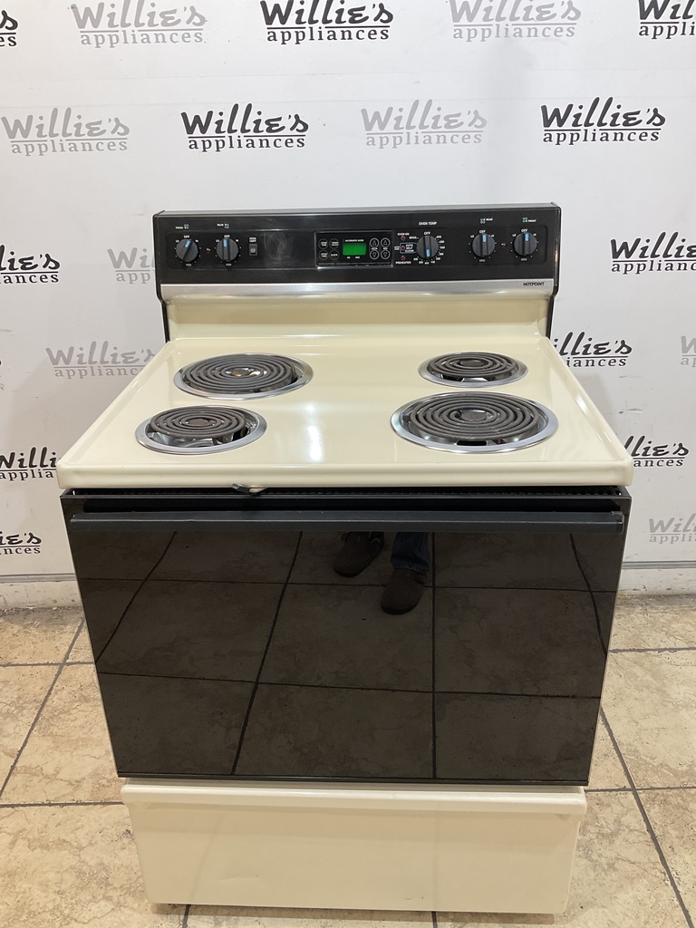 Hotpoint Electric Stove 30inches {no cord} (Bisque/black)