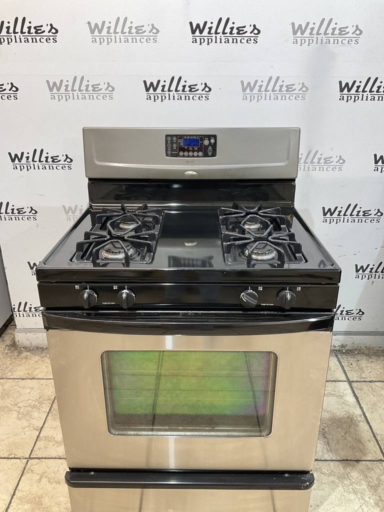 Whirlpool Natural Gas Stove 30inches (Stainless Steel) 