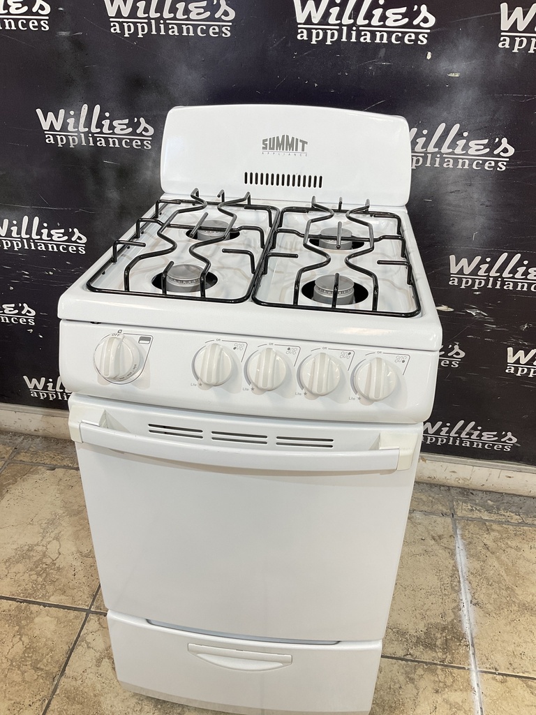 Summit Natural Gas Stove 20inches (White) 