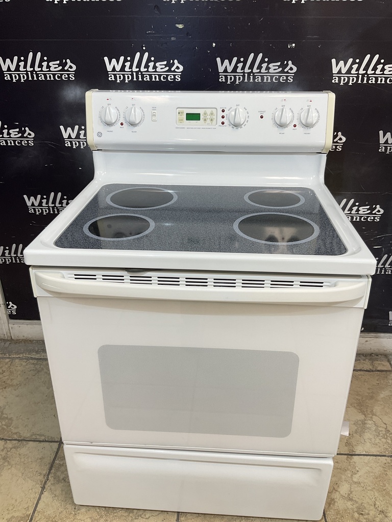 Ge Electric Stove 30inches {no cord} (White) 