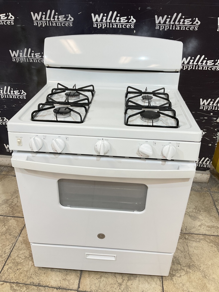 Ge Natural Gas Stove 30inches (White) 