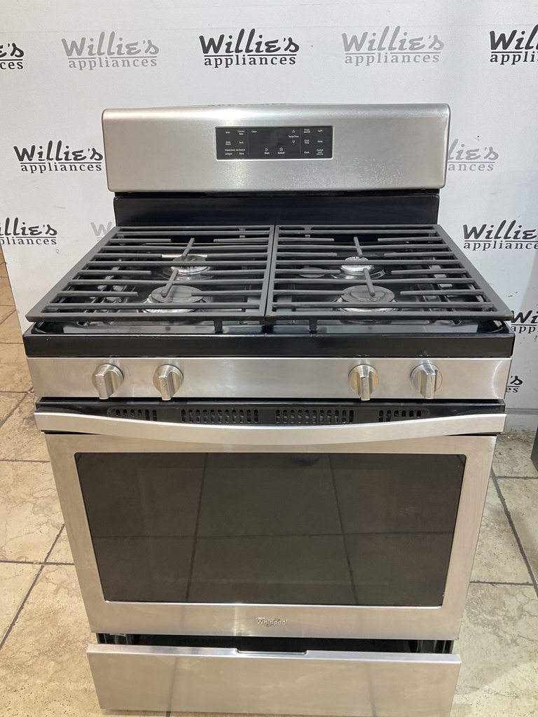 Whirlpool Natural Gas Stove 30inches (Stainless Steel) 