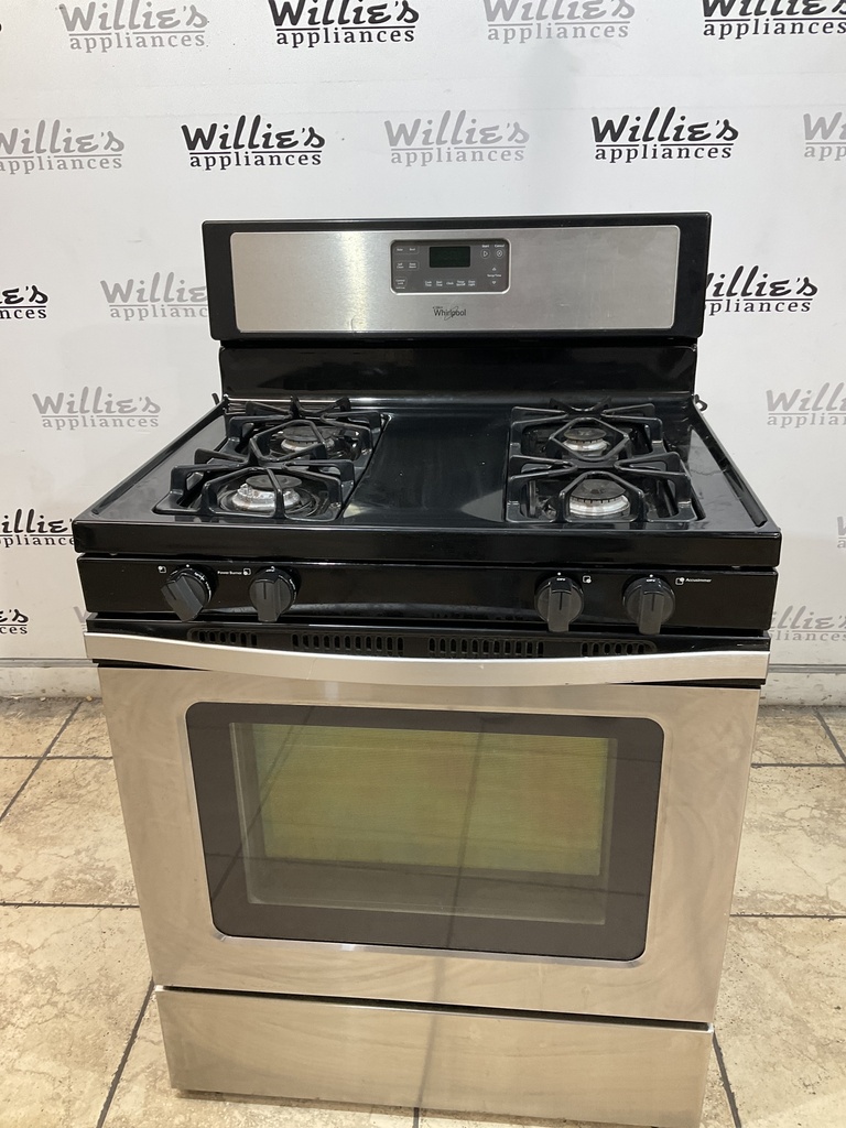 Whirlpool Natural Gas Stove 30inches (Stainless Steel) 