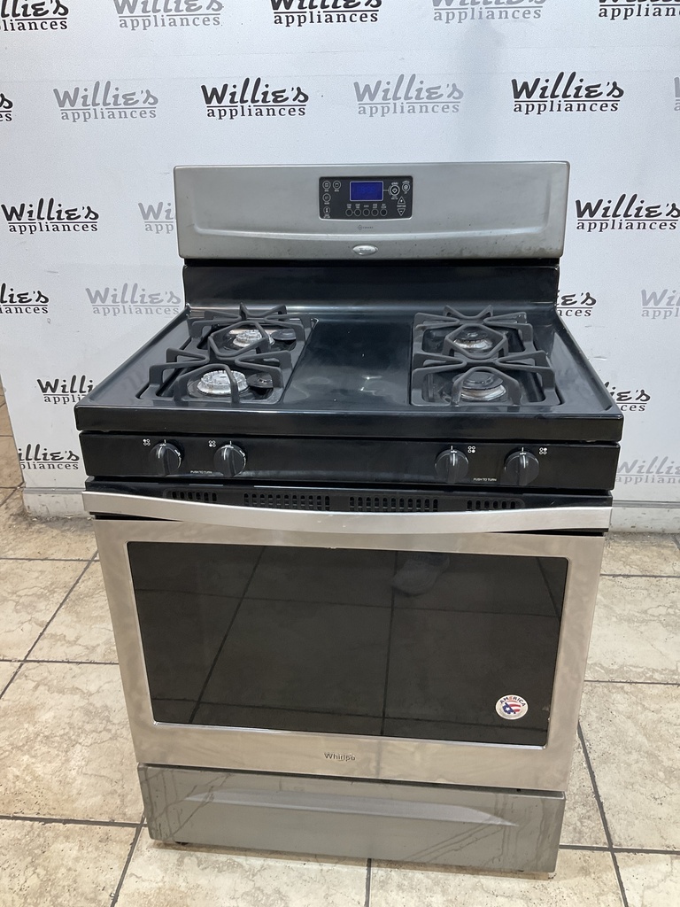 Whirlpool Natural Gas Stove 30inches (Stainless Steel) 