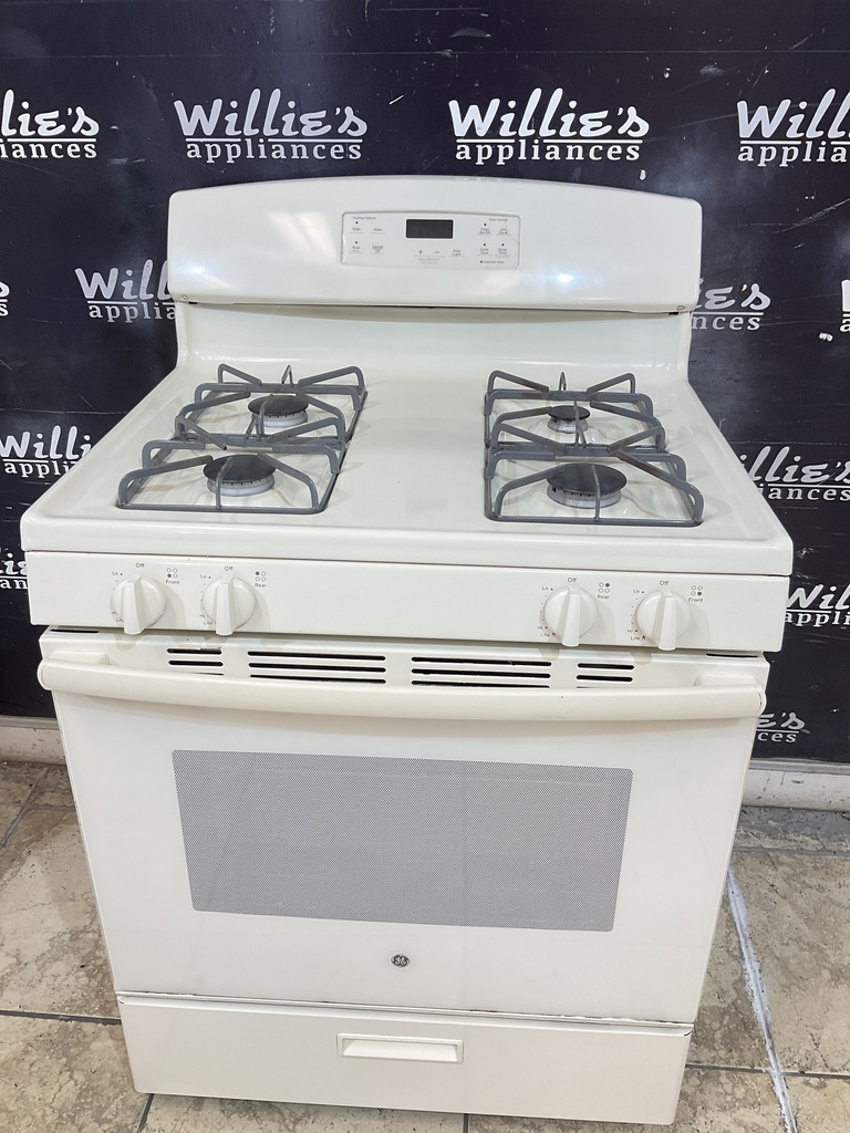 Ge Natural Gas Stove 30inches (Bisque) 