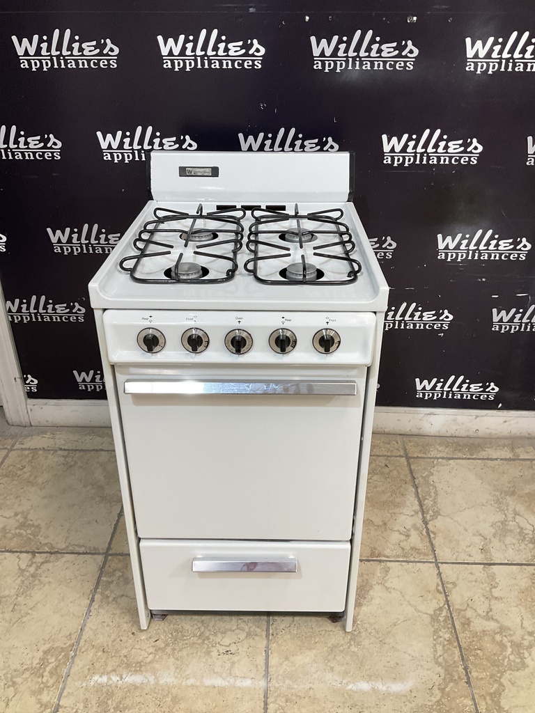 White Westinghouse Used Gas Stove