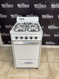 [82721] White Westinghouse Used Gas Stove