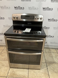 [84020] Ge Used Electric Stove Double Oven