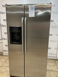 [85680] Ge Used Refrigerator Side by Side 36x69”