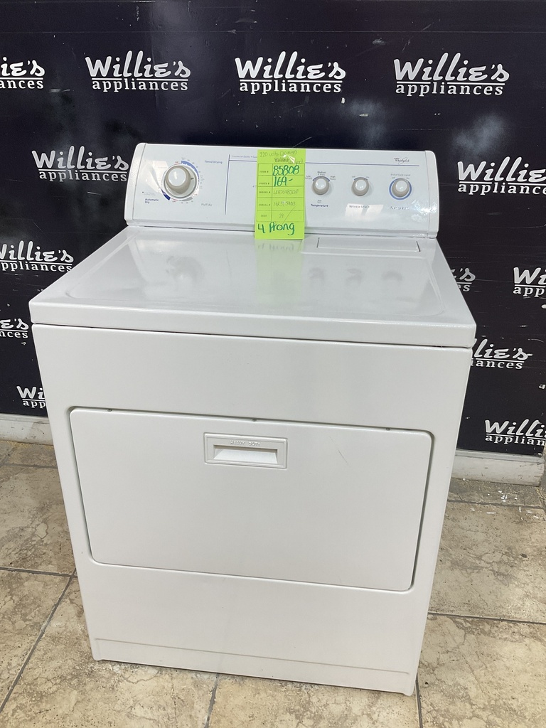 Whirlpool Used Electric Dryer 220 volts (30 AMP)