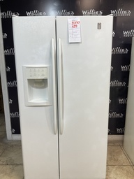 [87170] Ge Used Refrigerator Counter Depth Side by Side 36x69”