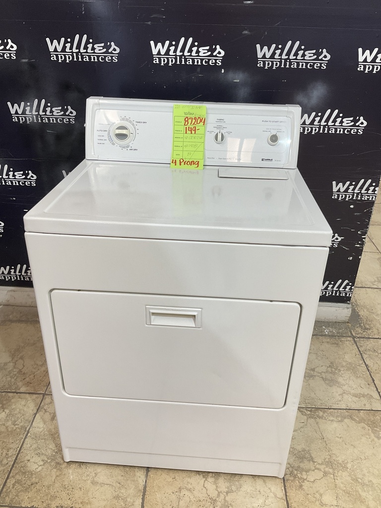 Kenmore Used Electric Dryer 220 volts(30 AMP) 29inches”