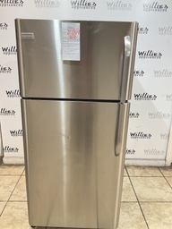 [87264] Frigidaire Used Refrigerator Top and Bottom 30x65 1/2”