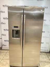 [87420] Ge Used Refrigerator Side By Side 36x70 1/2”