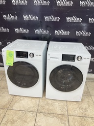 [87493] Ge Used Electric Set Washer/Dryer 220 volts (30 AMP) 23 1/2