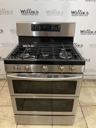 [87612] Samsung Used Natural Gas Double Oven 30inches”