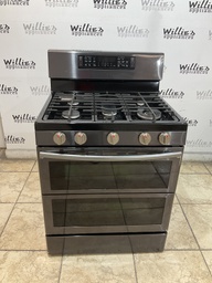 [87652] Samsung Used Natural Gas Stove Double Oven 30inches”