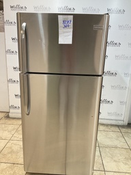 [87712] Frigidaire Used Refrigerator Top and Bottom 30x65 1/2”