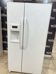 [87721] Ge Used Refrigerator Side by Side 34x66 1/2”