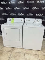 [87835] Admiral Used Electric Set Washer/Dryer 220volts (30 AMP) 27/29inches