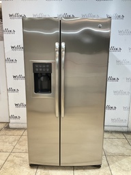 [87830] Ge Used Refrigerator Side by Side 36x69”