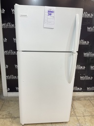 [88060] Frigidaire Used Refrigerator Top and Bottom 30x65 1/2”