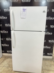 [88063] White Westinghouse Used Refrigerator Top and Bottom 30x65 1/2”