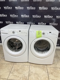 [88261] Whirlpool Used Electric Set Washer/Dryer 220volts (30AMP) Front-Load 27inches”