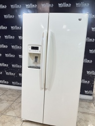 [88352] Ge Used Refrigerator Side by Side 36x69 1/2”