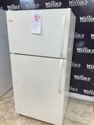 [88528] Frigidaire Used Refrigerator Top and Bottom 28x59 1/2”