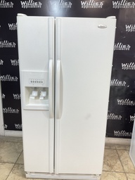 [88559] Whirlpool Used Refrigerator Side by Side 33x65 1/2”
