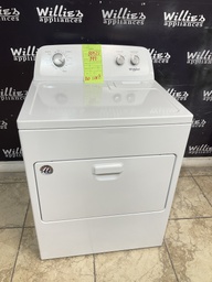 [88572] Whirlpool Used Electric Dryer 220volts (30 AMP) 29inches”
