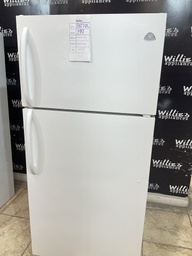 [88785] White Westinghouse Used Refrigerator Top and Bottom 30x65 1/2”