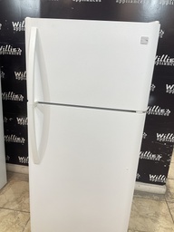 [88874] Kenmore Used Refrigerator Top and Bottom 30x65 1/2