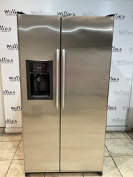 [88840] Ge Used Refrigerator Side by Side 36x68 1/2”
