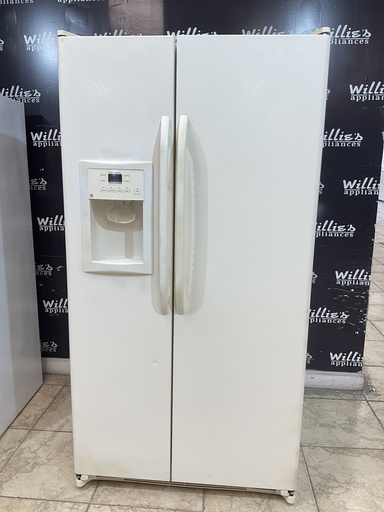 [91747] Ge Used Refrigerator Side by Side 36x69