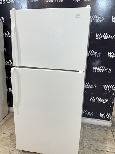 [93246] Whirlpool Used Refrigerator Top and Bottom 30x65 