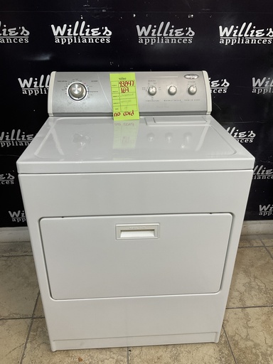 [93847] Whirlpool Used Electric Dryer 220volts (30 AMP) 29inches {no cord} 