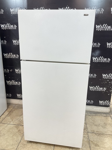 [94367] Hotpoint Used Refrigerator Top and Bottom 28x61 1/2” 