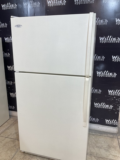 [94981] Whirlpool Used Refrigerator Top and Bottom 33x65 1/2” 